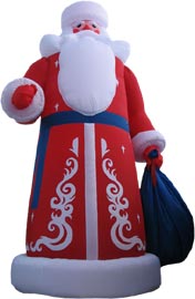 Надувной Дед Мороз с мешком и подсветкой, 3.2 м, NF-DM320